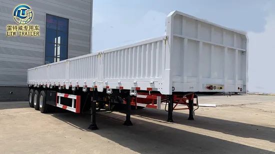 Заборная стена, 3 оси, 4 оси, индивидуальный грузовой фургон для массовых грузов, прицеп с высоким забором, грузовой полуприцеп для продажи