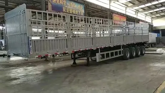 3-осный складской заборный полуприцеп прицеп для перевозки сыпучих грузов прицепы для перевозки животных