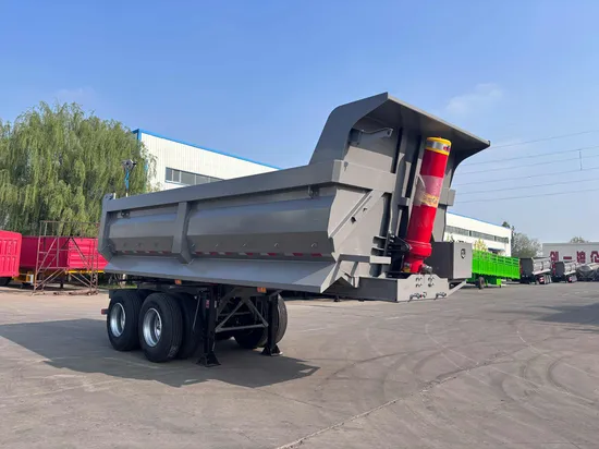 Тяжёлый трёхосный четырёхосный прицеп для перевозки сыпучих грузов Huayu, грузоподъёмность 80 тонн, двухосный самосвальный прицеп