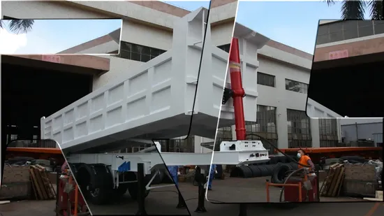 Горячая продажа гидравлического небольшого 3-х или 4-х осного самосвального прицепа-самосвала