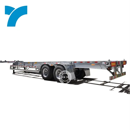 20-футовый 40-футовый каркасный контейнеровоз, 3-осный 80-тонный каркасный полуприцеп для перевозки контейнеров и насыпных грузов
