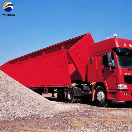 Надежный самосвальный полуприцеп для эффективной погрузки и разгрузки сыпучих грузов