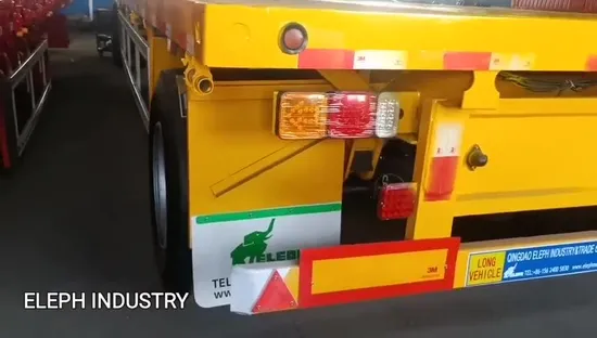 Полный прицеп для перевозки экскаваторной техники, двухосный, низкорамный, с дышлом, полный прицеп с лестницей