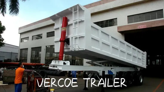 Горячая продажа самосвального полуприцепа-самосвала Vercoe 3/4 оси 25/32 куб. м