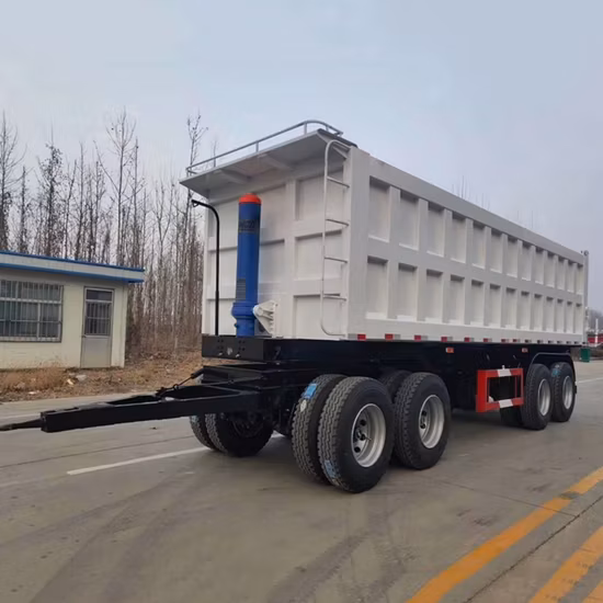 2/3-осный самосвальный прицеп с дышлом, боковая разгрузка, самосвальный прицеп для Эфиопии